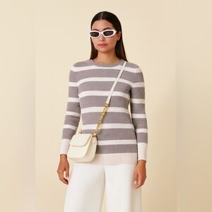 Alfred Sung Striped Sweater